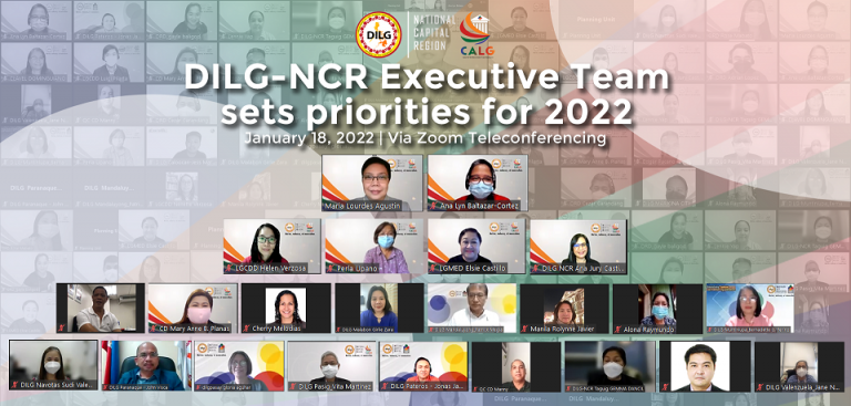 DILG-NCR Executive Team Sets Priorities For 2022 - DILG-NCR