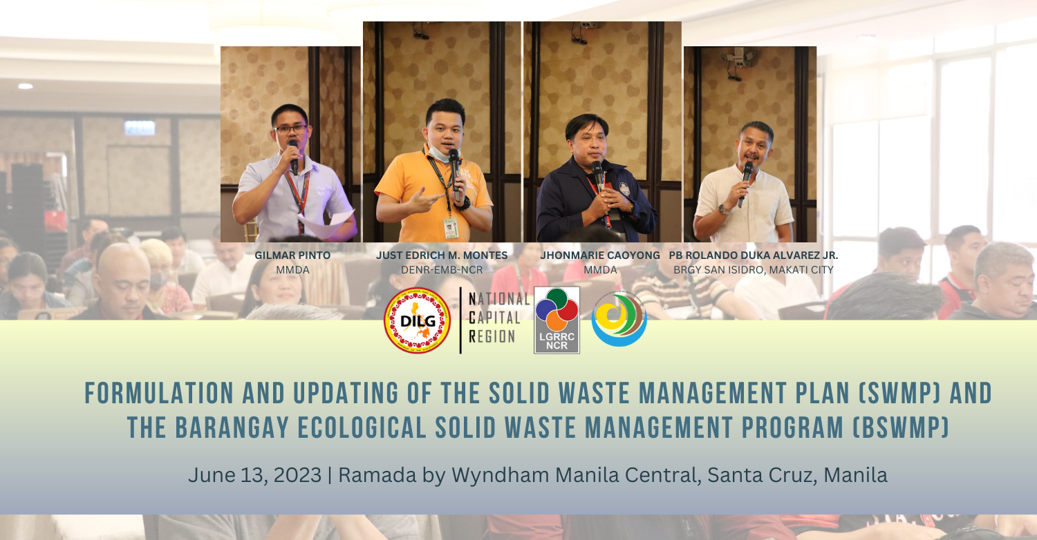 DILG NCR Holds Workshop on Updating Solid Waste Management Plans